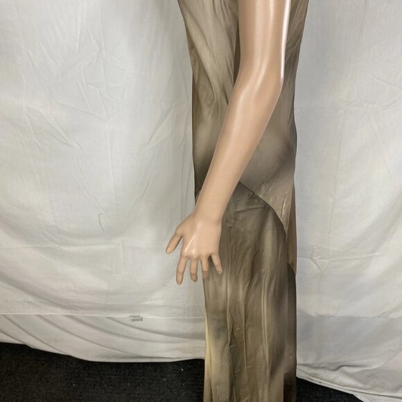 NEW RAG & BONE Daisy Satin Maxi Dress • Size 6 • Brown Multicolor - Picture 7 of 12